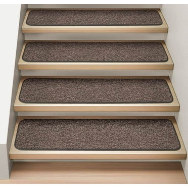 Details about / Set of 15 ATTACHABLE Carpet Stair Treads Many Colors /& Sizes